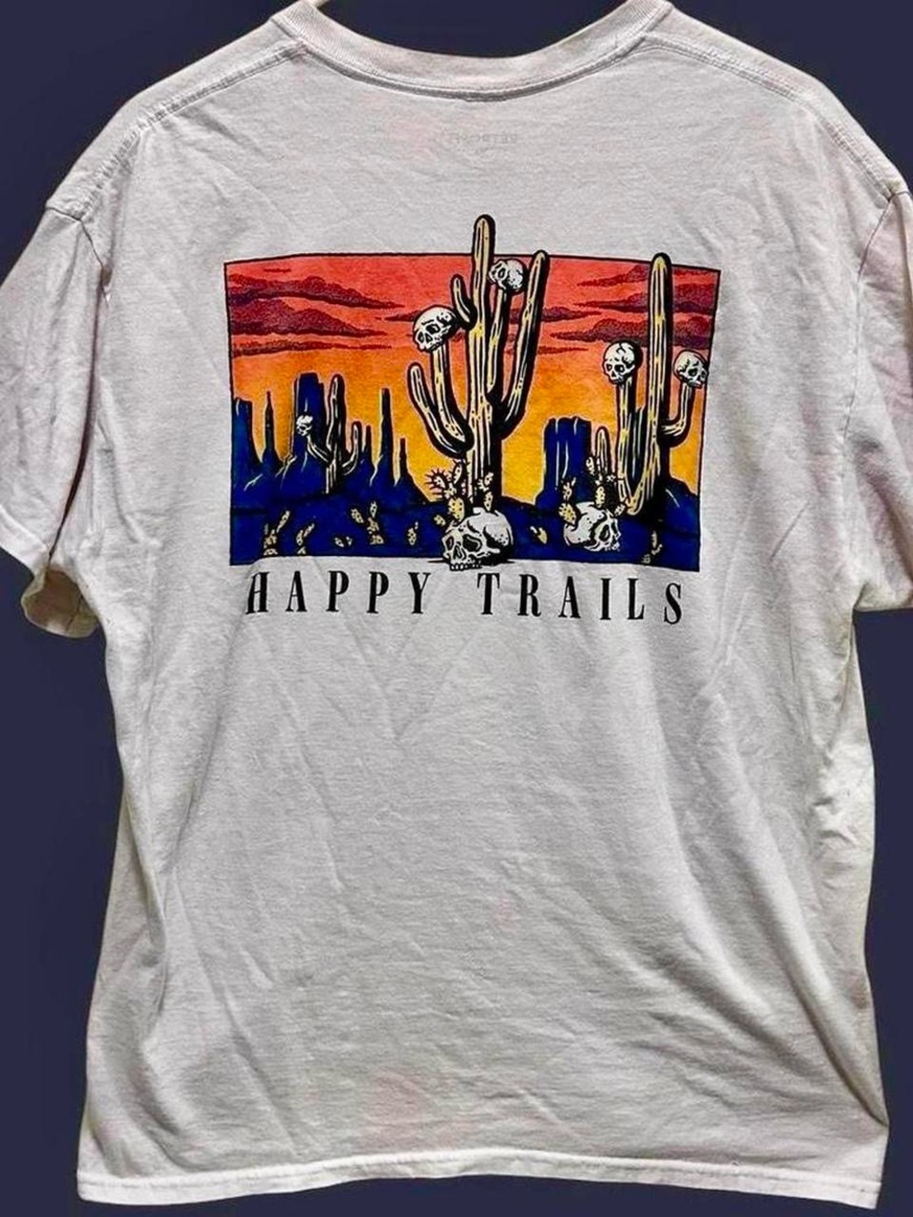 Desert graphic “Happy Trails” tee